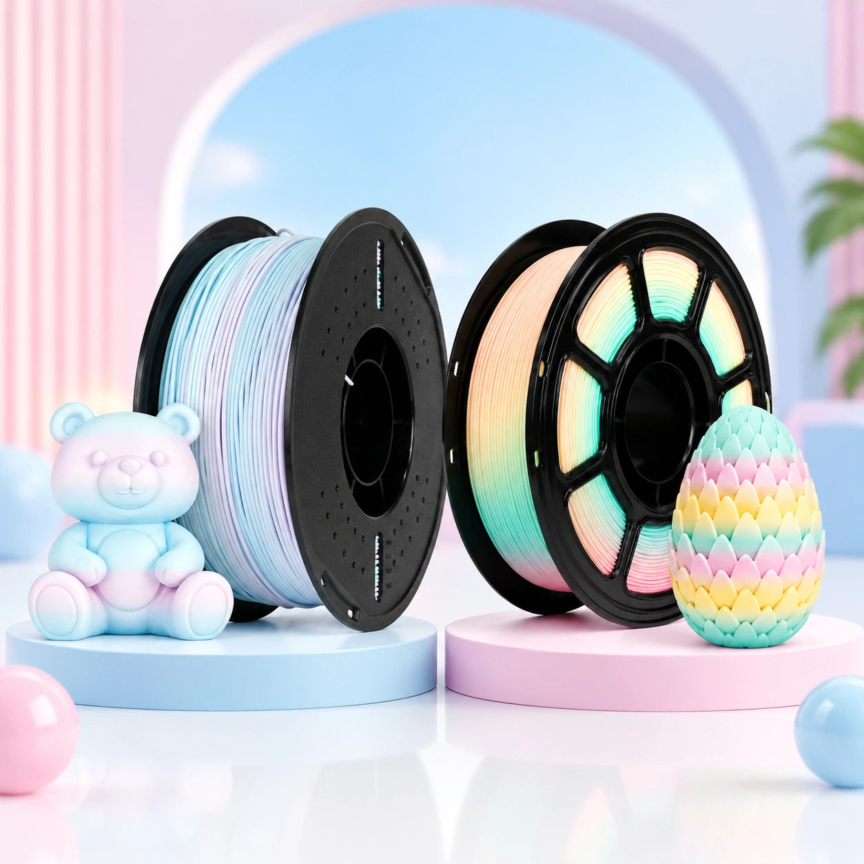 PLA Matte Gradient  Dopamine + Macaron Rainbow